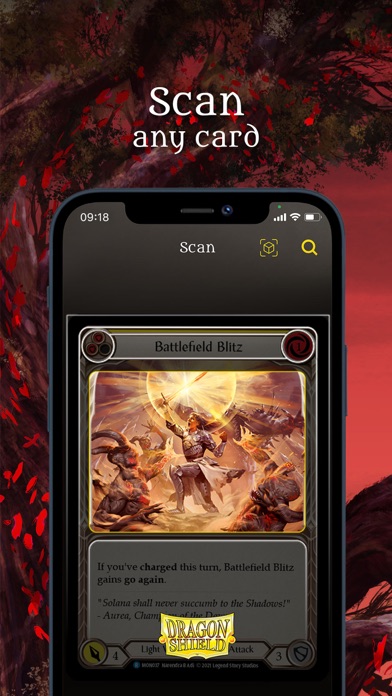 MTG Scanner - Dragon Shield Screenshot