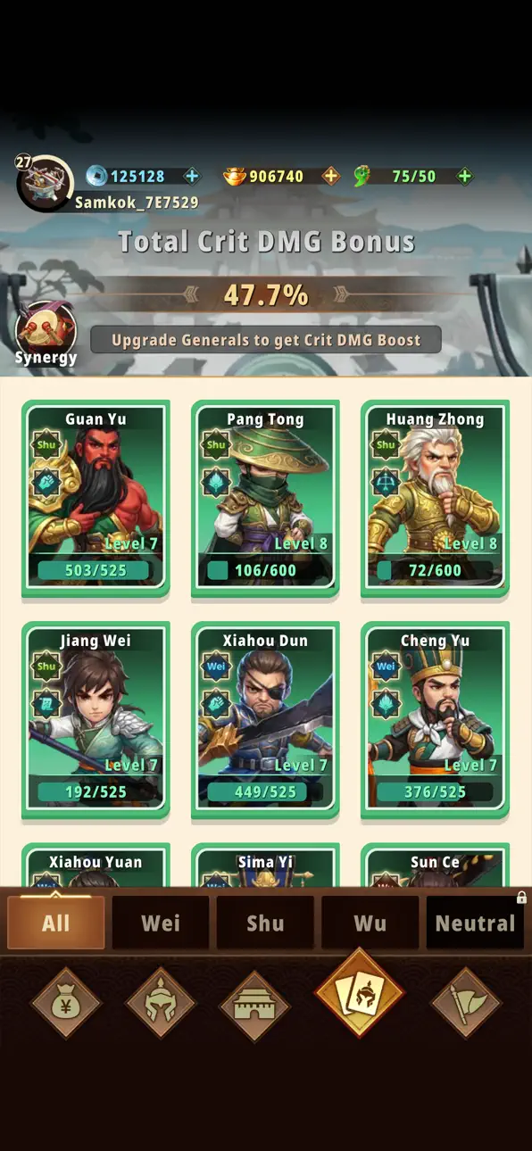 Samkok Heroes TD Dynasty Tower Defense iOS Mod IPA screenshot 2 - iOS game interface