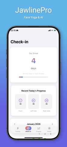 JawlinePro: Face Yoga & AI iPhone screenshot