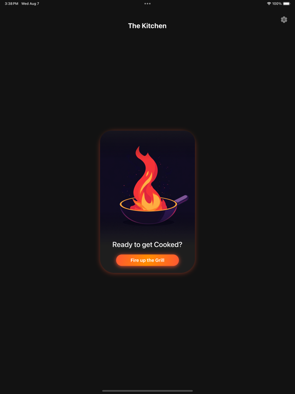 Cooked.ai iPad screenshot 1 - Entertainment app