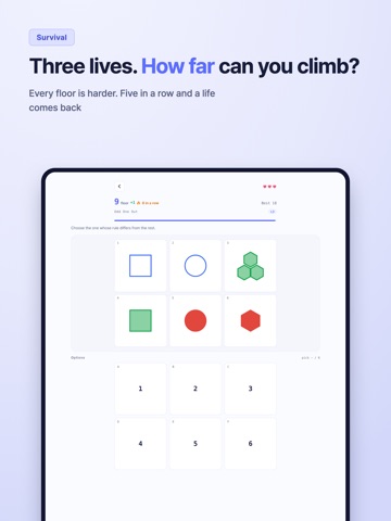 Matrix Aptitude: IQ Test iPad screenshot