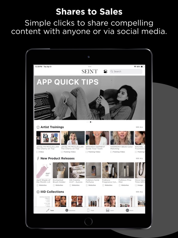 Seint iPad screenshot 3 - Business app