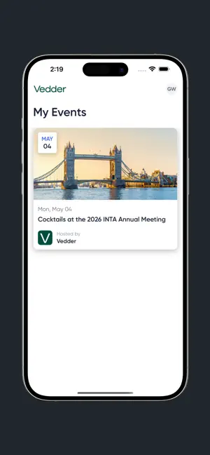 Vedder Events screenshot 1