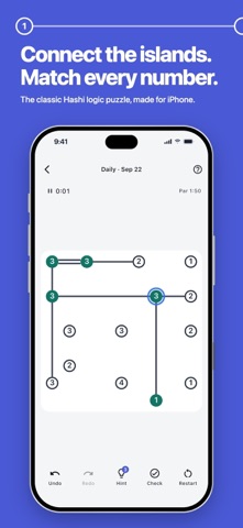 Bridges: Hashi Logic Puzzle screenshot 1