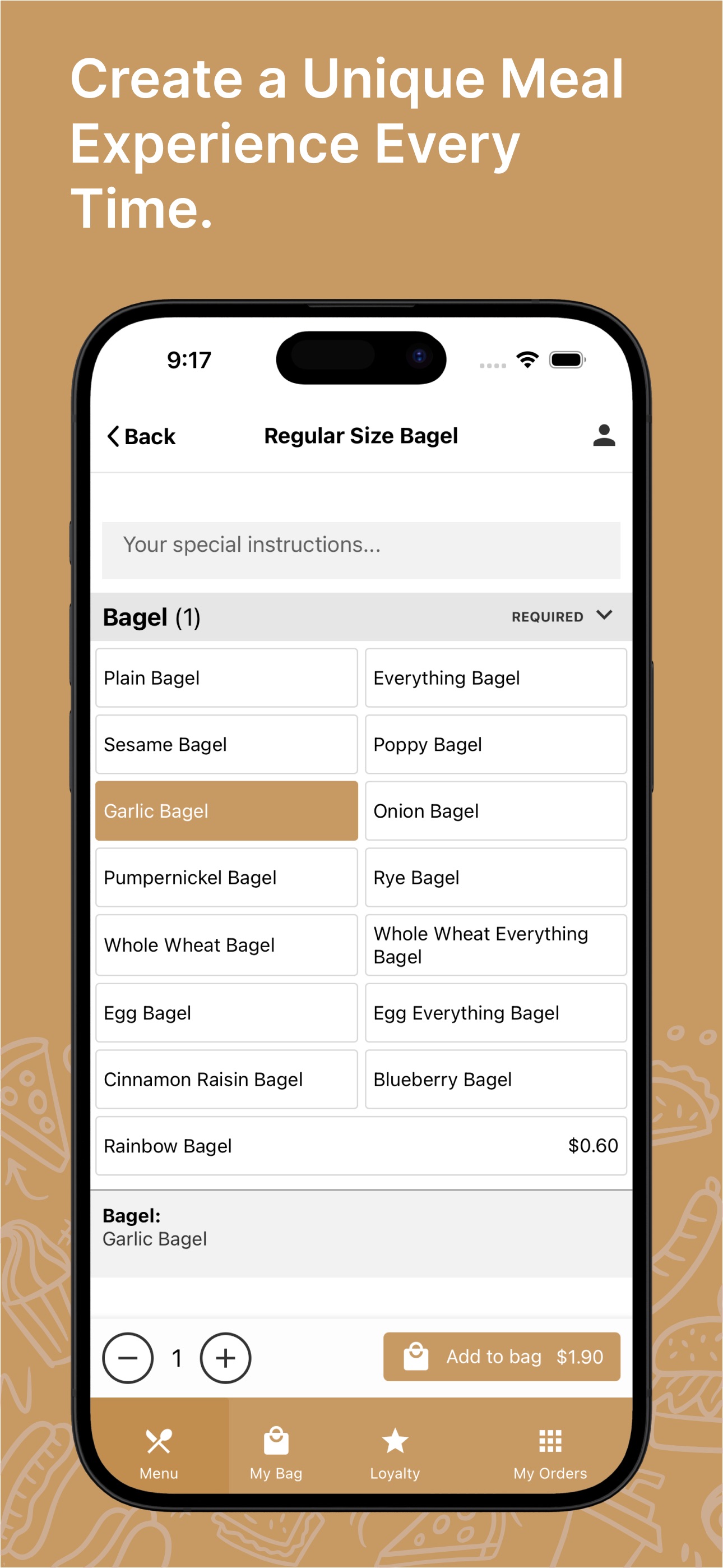 Screenshot 3 of Goldberg's Bagels App