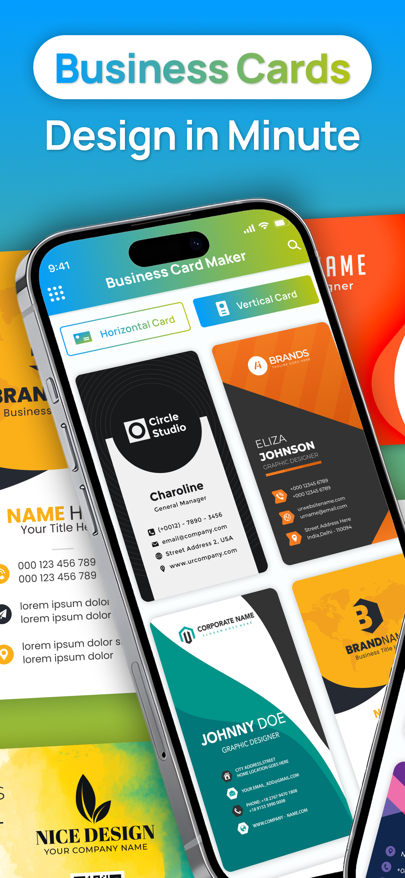 Business Card Maker : Editor