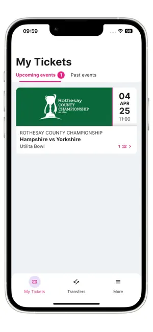 Utilita Bowl Tickets iPhone screenshot 3