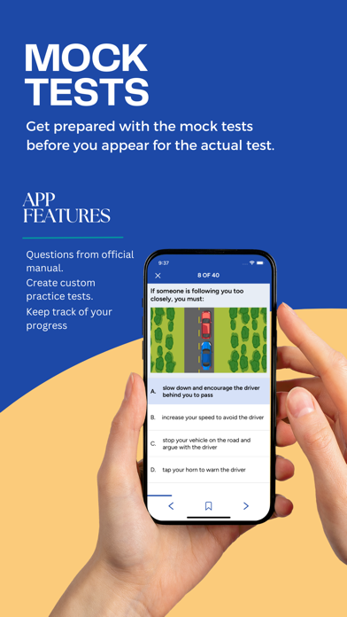 WA DOL Driver's License Test Screenshot