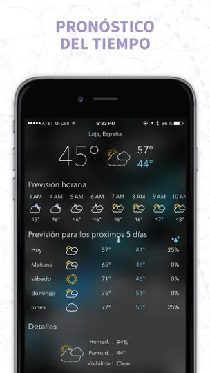 Captura de pantalla de MyRadar Tiempo Radar Mapa en iPhone 2
