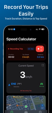 SpeedCalc: Speedometer & GPS screenshot