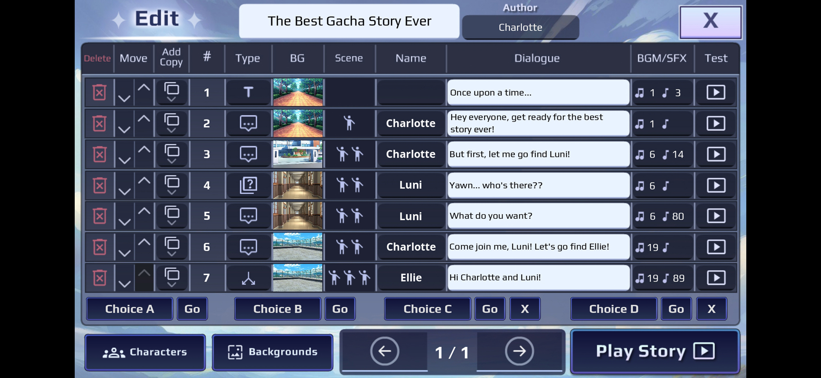 Gacha Story - VN Creator