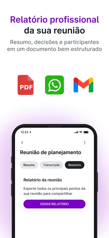 Grava AI: Gravador de Reuniões screenshot 6 of 7