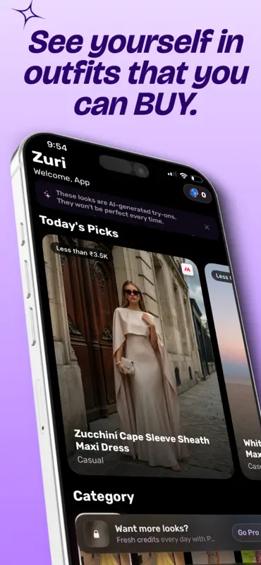 Zuri : AI Fashion Shopping screenshot 3 of 5