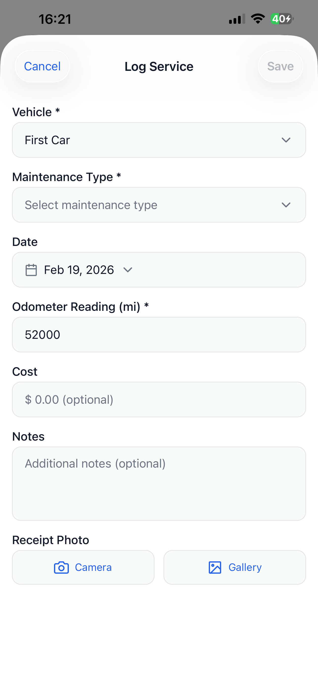 DriveIQ - Vehicle Maintenance
