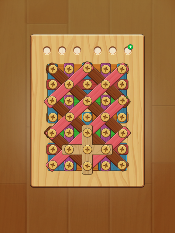 Wood Nuts - Bolts Screw Puzzle