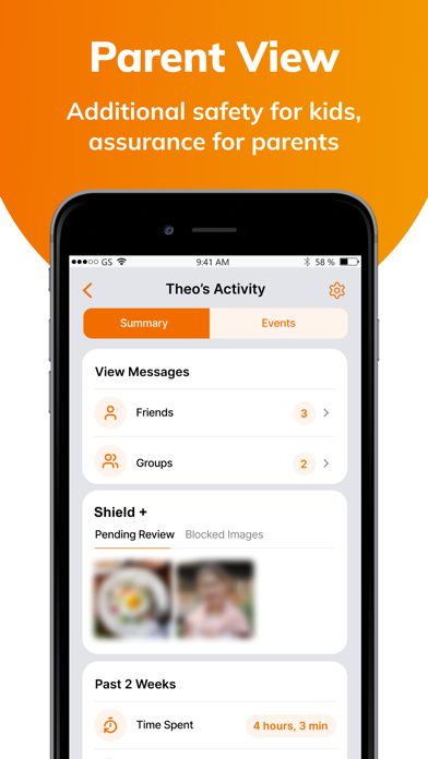 Stars Messenger Kids Safe Chat iPhone screenshot 4 - Social Networking app