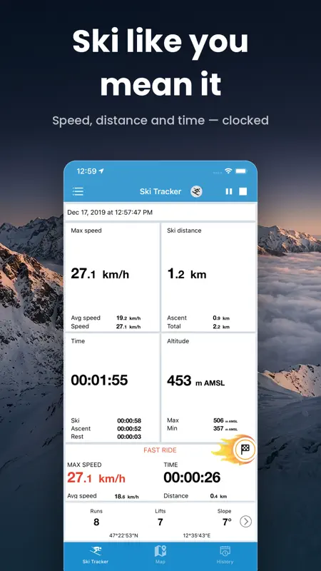 EXA SKI Tracker Premium Gold screenshot 3 of 9