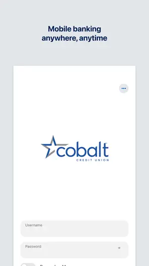 Cobalt Mobile Banking screenshot 1