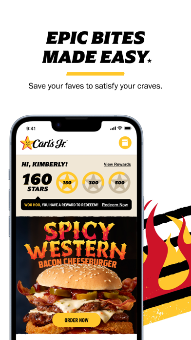 Carl's Jr. Mobile Ordering Screenshot