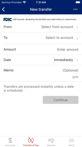 American Bank of Freedom Screenshot