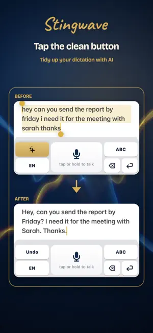 Stingwave: AI Voice Keyboard screenshot 2
