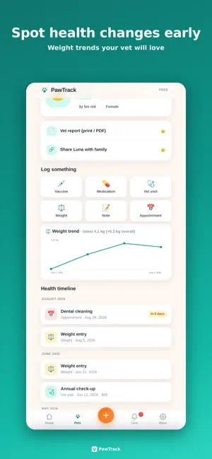 PawTrack: Pet Health Journal screenshot 4