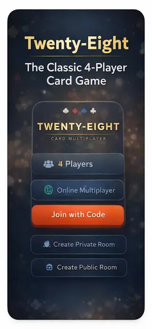 Twenty Eight Card Game screenshot 3