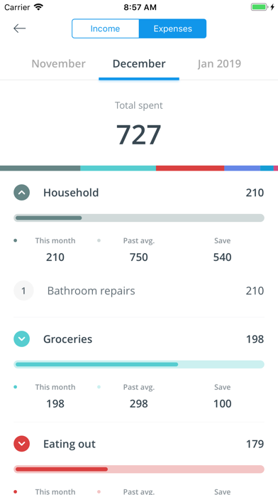 Dollarbird - Budget Calendar Screenshot