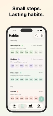 Doable: Habit Tracker iPhone screenshot