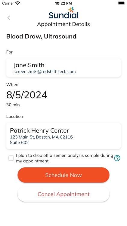 Sundial Health Portal