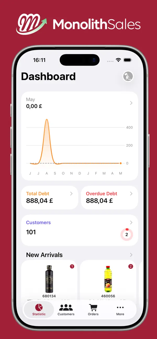Screenshot #1 pour Monolith Sales