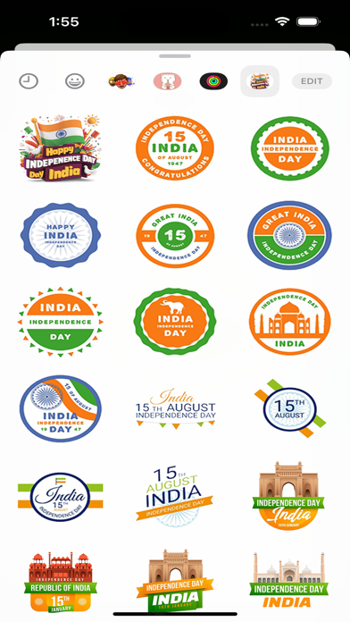 Screenshot #3 pour 15 August Stickers Pack