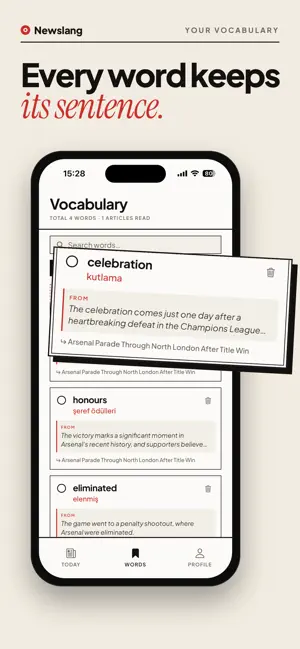 Newslang - Daily English screenshot 4