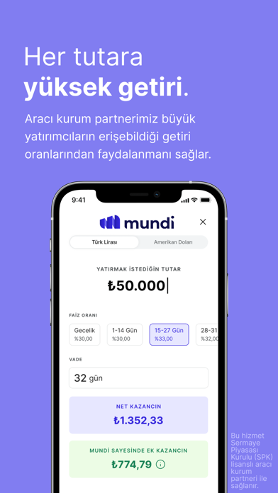 Mundi: Her Birikime İyi Getiri Screenshot