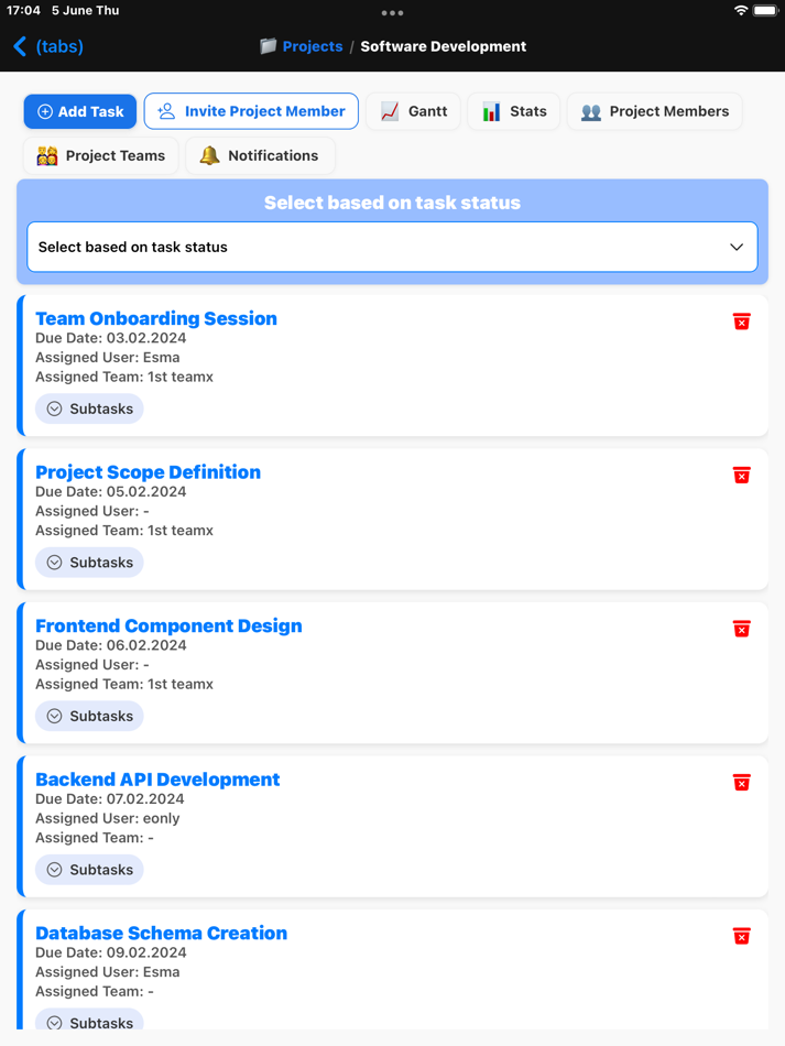 #10. GanttMaster: Project Manager (iOS) 由: Meva Aise Onyurt