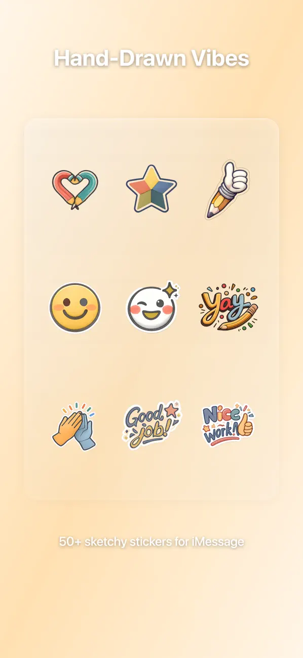 Screenshot #1 pour Sketch Color Pencil Stickers