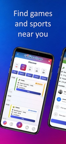 Sportner App Screenshot 1 of 4