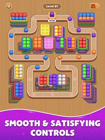 Color Cube: Rail Sort Puzzle iPad screenshot