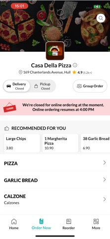 Casa Della Pizza. Screenshot 2 of 4