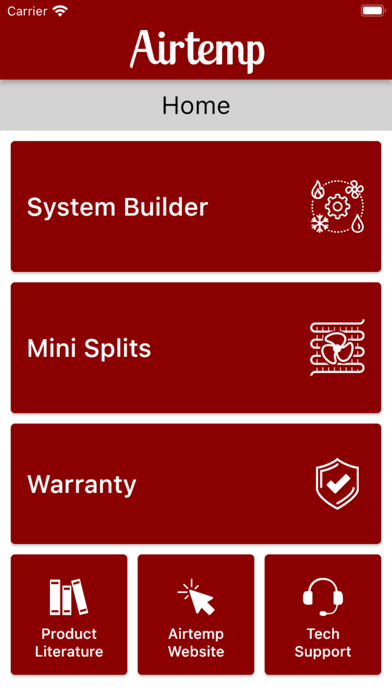 Airtemp Contractor Tools Screenshot