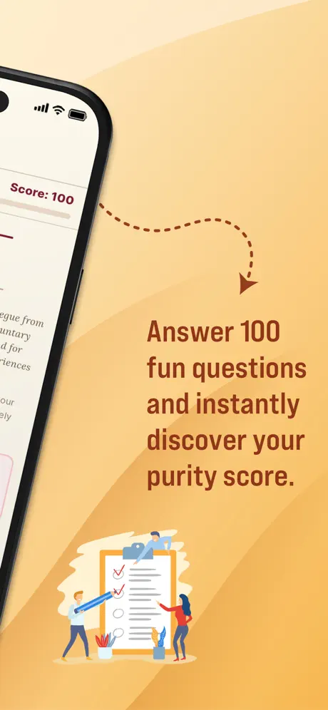 Answer 100 fun questions and discover your purity score