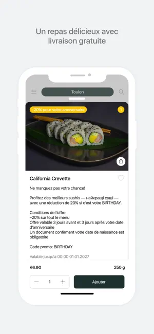 Bonjour AsianFood | Sushi&Wok screenshot 2