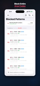 Phone Spam Pattern Blocker screenshot