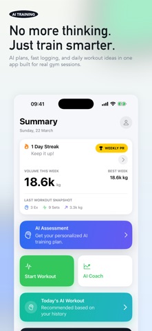 Neiro Fit: Workout Tracker iPhone screenshot