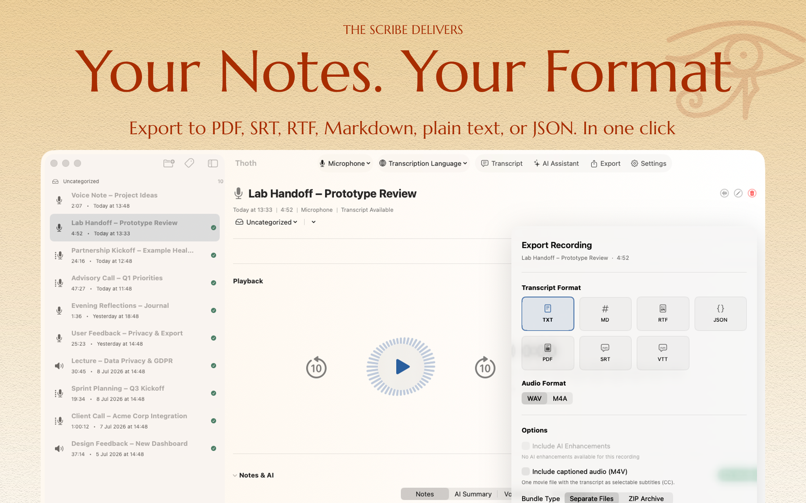 Thoth - Your Private AI Scribe screenshot 30