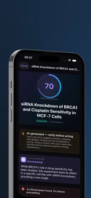 Lab+ — Experiment Review screenshot 1