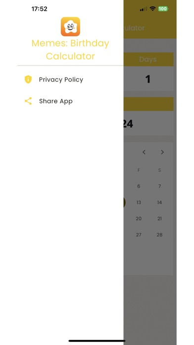 Memes: Birthday Calculator Screenshot