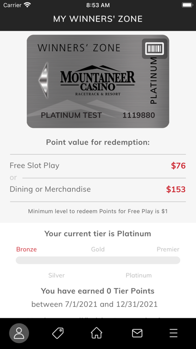 Mountaineer Casino Screenshot