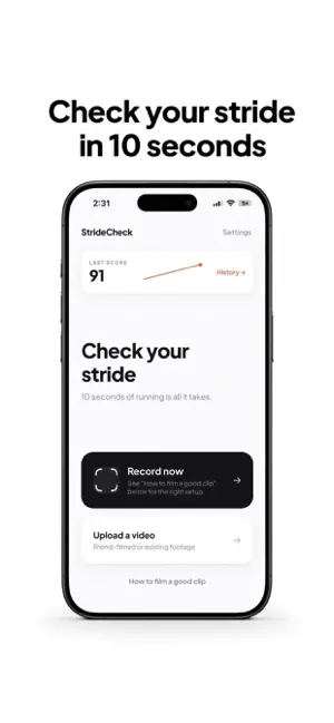 StrideCheck: Running Form AI screenshot 1