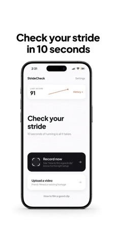 StrideCheck: Running Form AI Screenshot 1 of 6